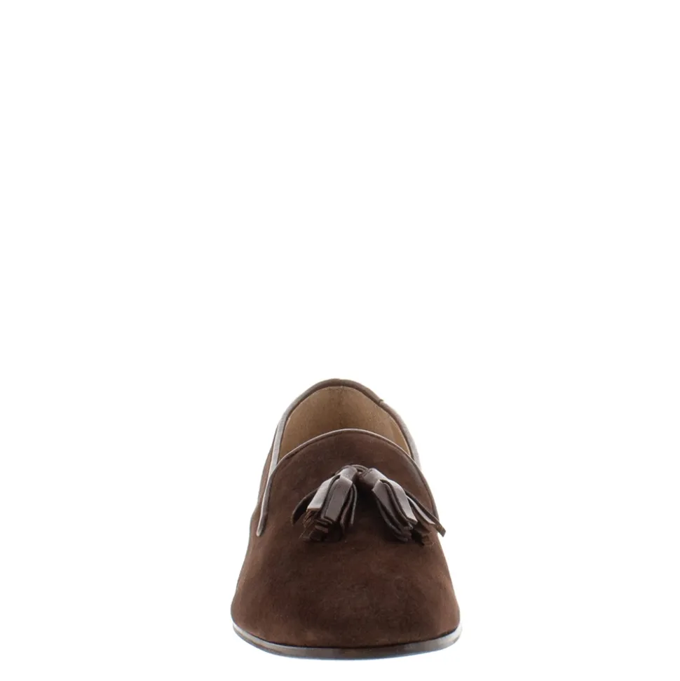 Fiadh Brown Suede Loafers