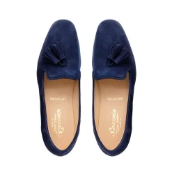 Fiadh Navy Suede Loafers