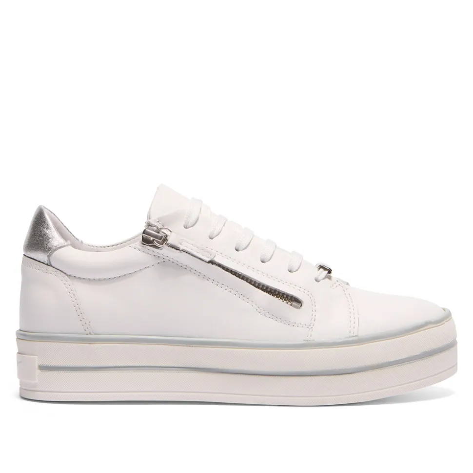 Fissato White Leather Trainers