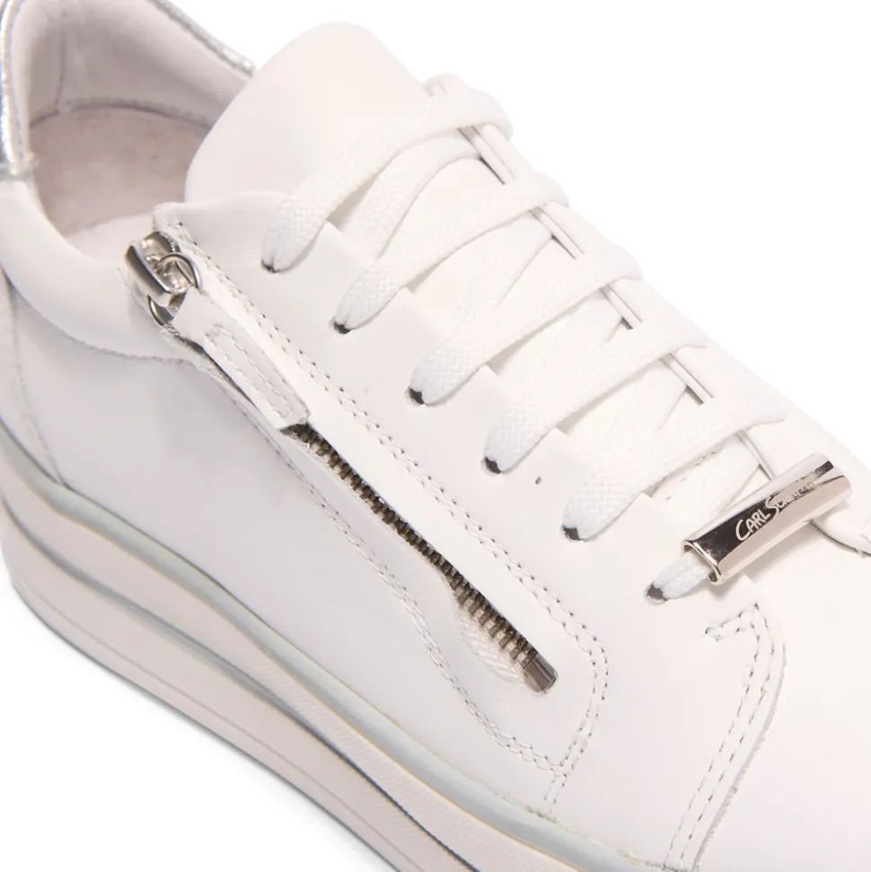 Fissato White Leather Trainers