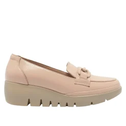 Forza Blush Leather Wedge Loafers