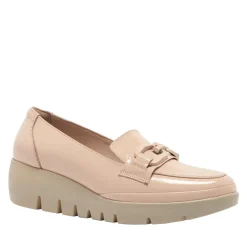 Forza Blush Leather Wedge Loafers