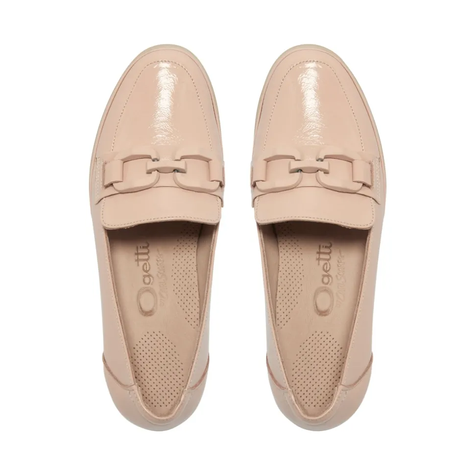 Forza Blush Leather Wedge Loafers