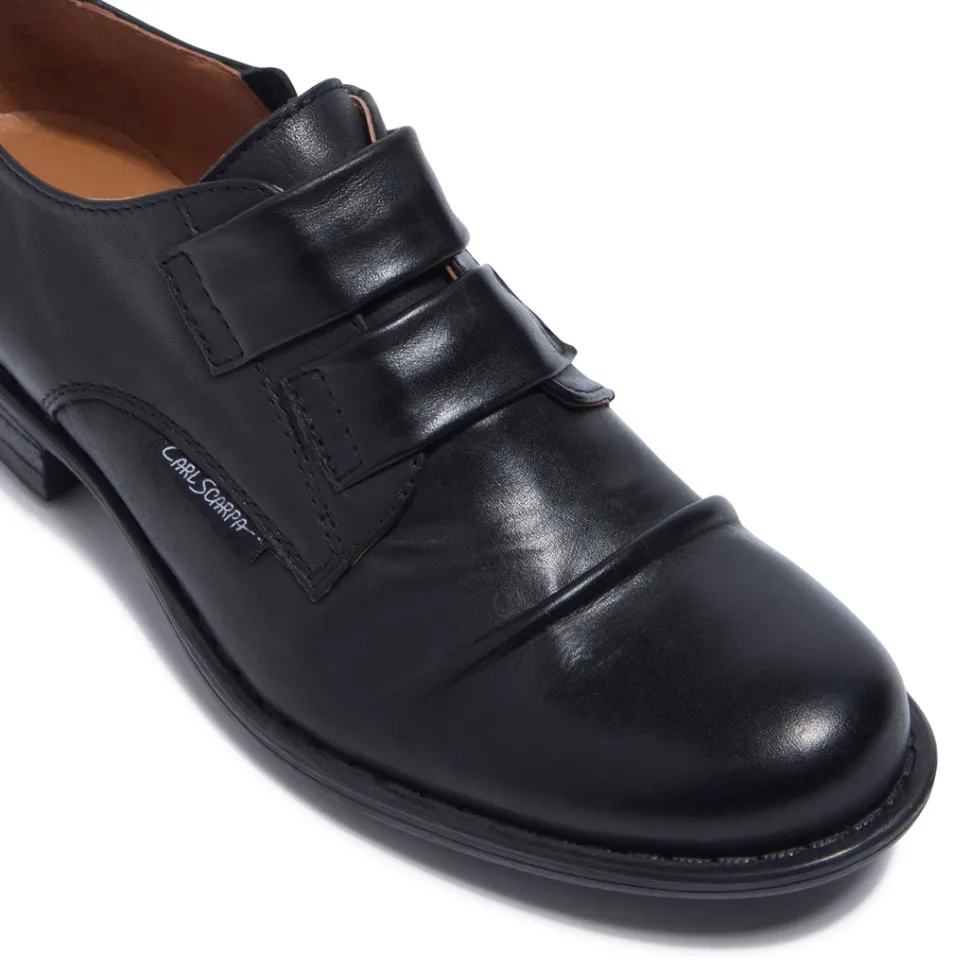 Gabbi Black Leather Loafers