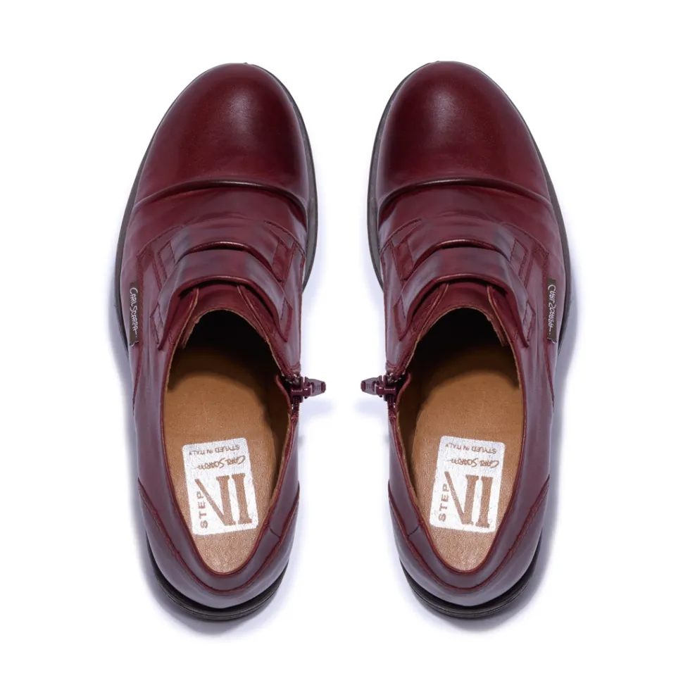 Gabbi Bordo Leather Loafers
