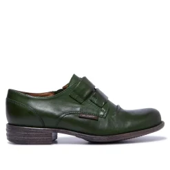 Gabbi Green Leather Loafers
