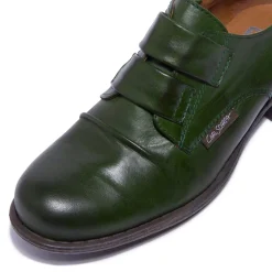 Gabbi Green Leather Loafers