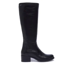 Gaido Black Leather Boots