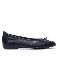 Hosanna Black Leather Ballet Flats