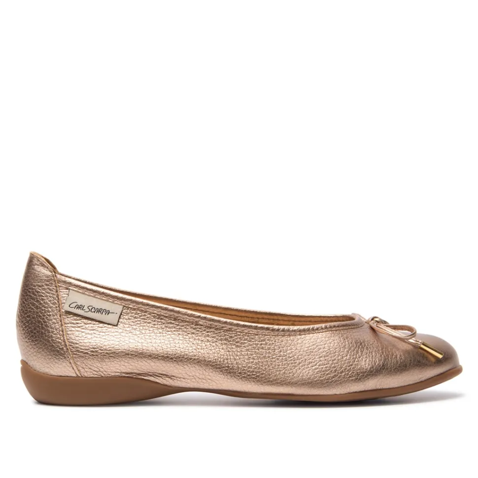 Hosanna Champagne Ballet Flats