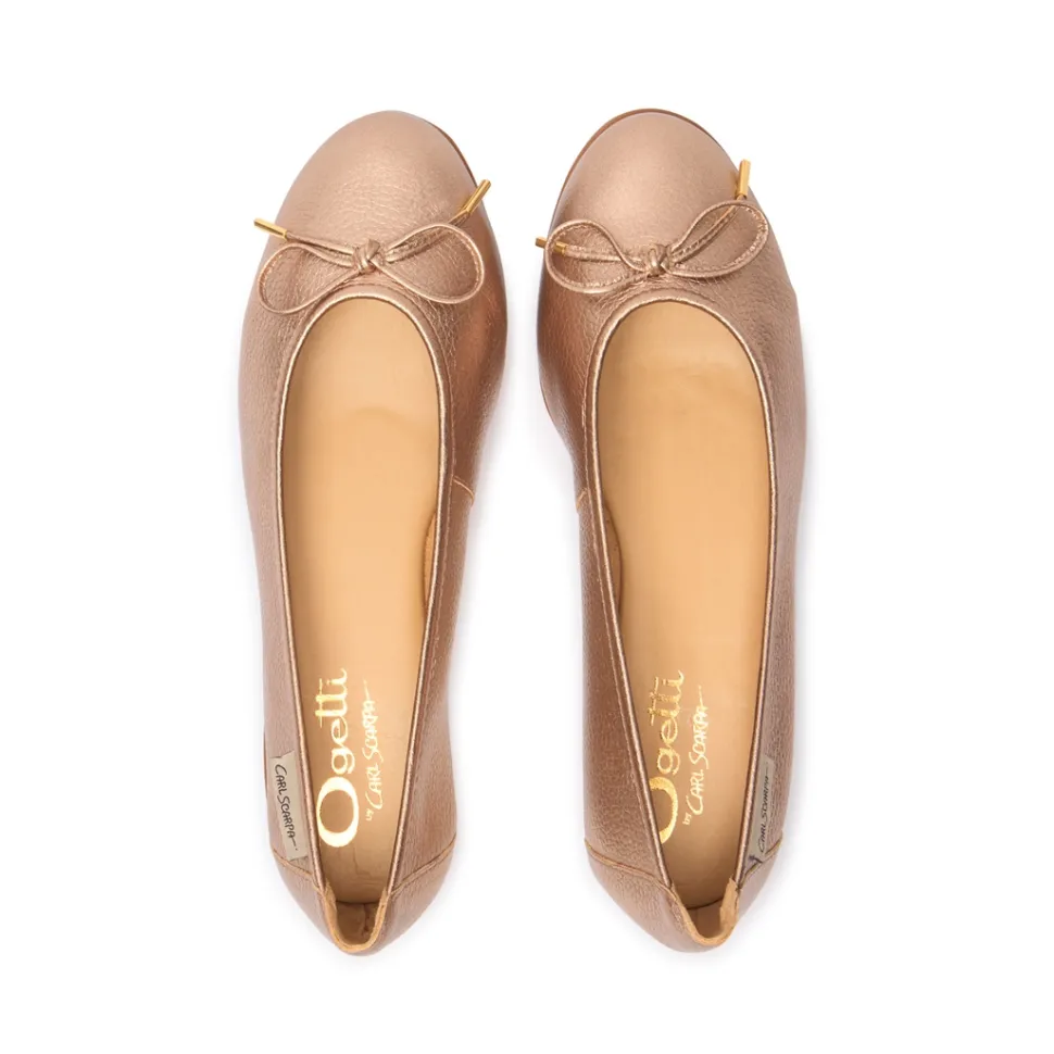 Hosanna Champagne Ballet Flats