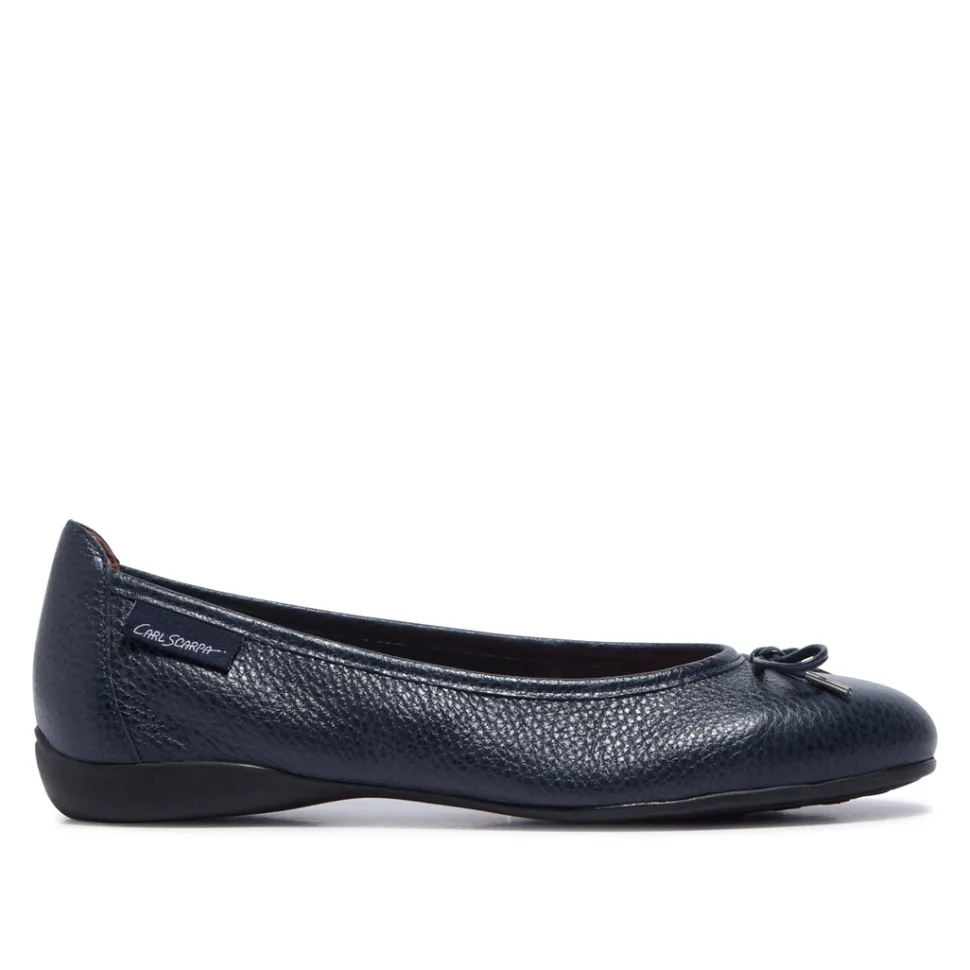 Hosanna Navy Leather Loafers