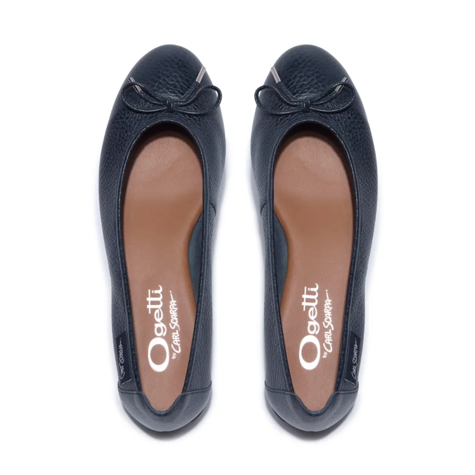 Hosanna Navy Leather Loafers