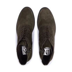 Isla Green Suede Ankle Boots