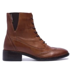 Isla Tan Leather Ankle Boots