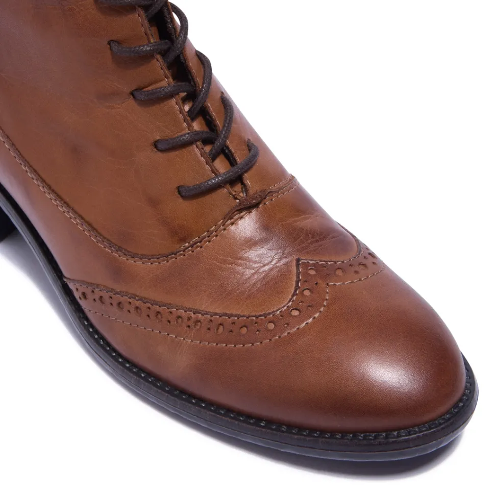 Isla Tan Leather Ankle Boots