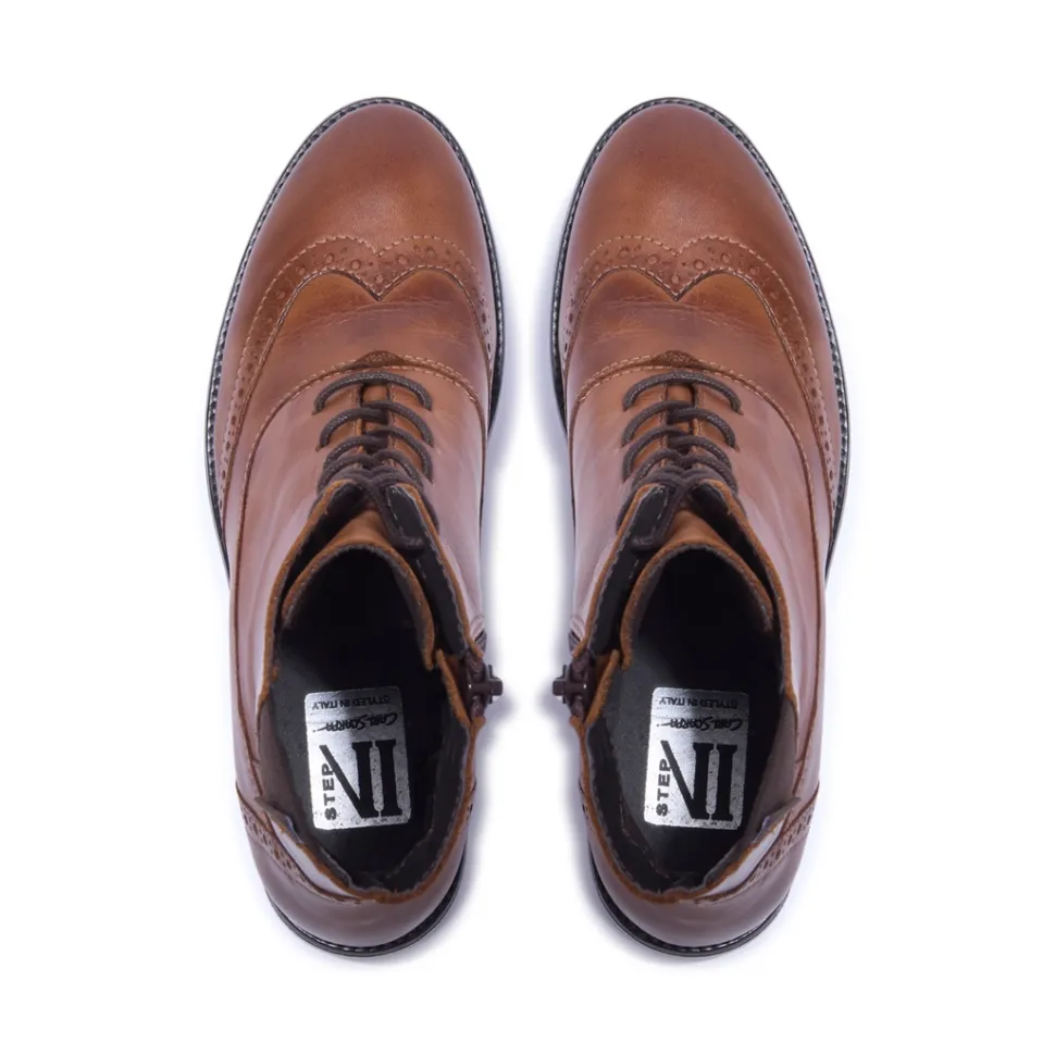 Isla Tan Leather Ankle Boots