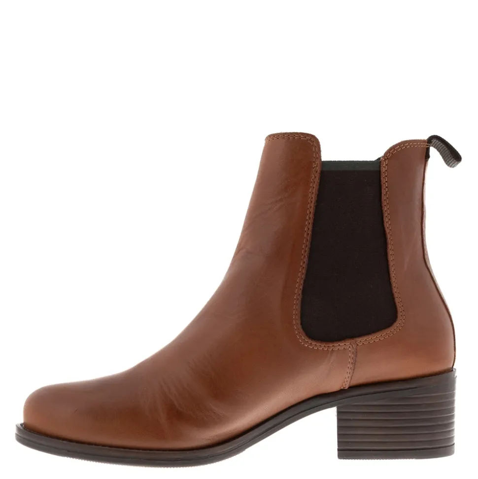 Jax Tan Leather Chelsea Boots