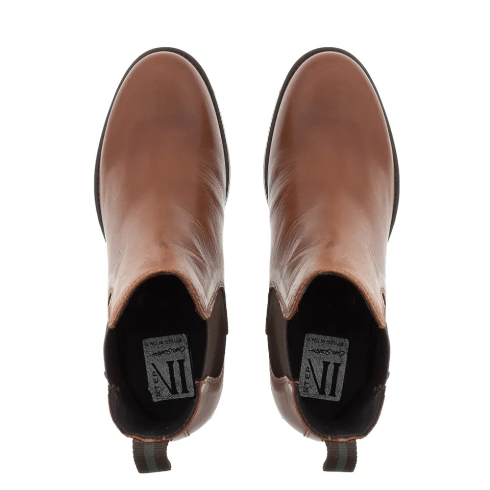 Jax Tan Leather Chelsea Boots