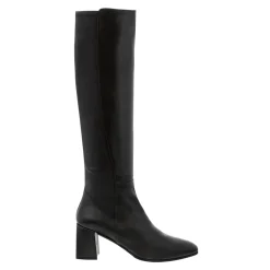 Jilly Black Italian Leather Knee High Boots