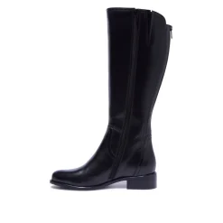 Jolette Black Leather Boots