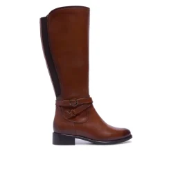 Joline Tan Leather Boots