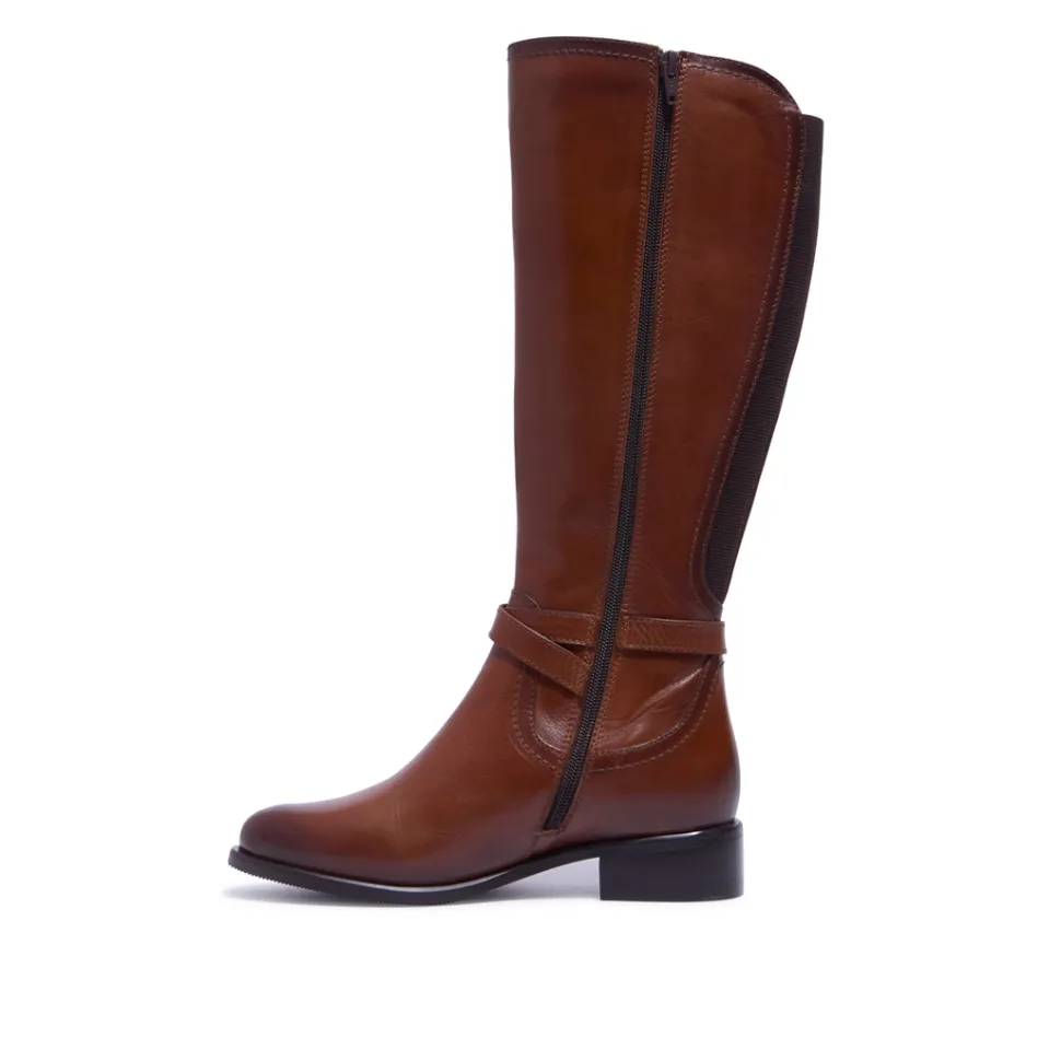 Joline Tan Leather Boots
