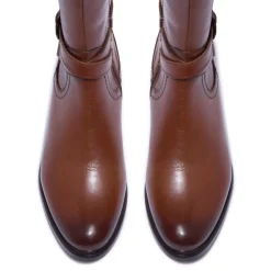 Joline Tan Leather Boots