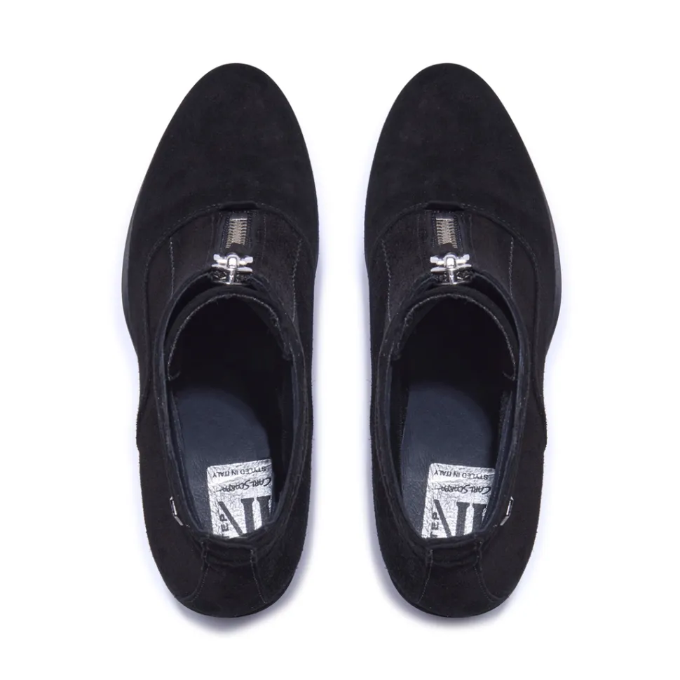 Kelania Black Suede Ankle Boots