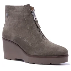 Kelania Grey Suede Ankle Boots