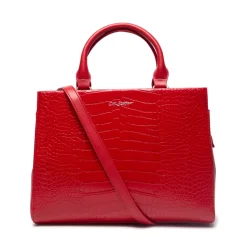 Kleo Red Croc Handbag