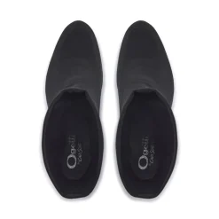 Lainie Black Textile Ankle Boots