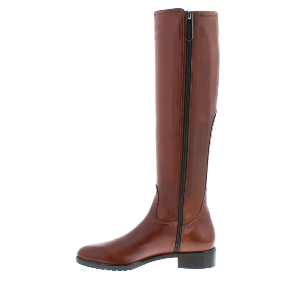 Lara Tan Leather Knee-High Boots