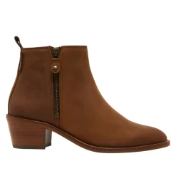 Laurelle Block Heel Suede Ankle Boots