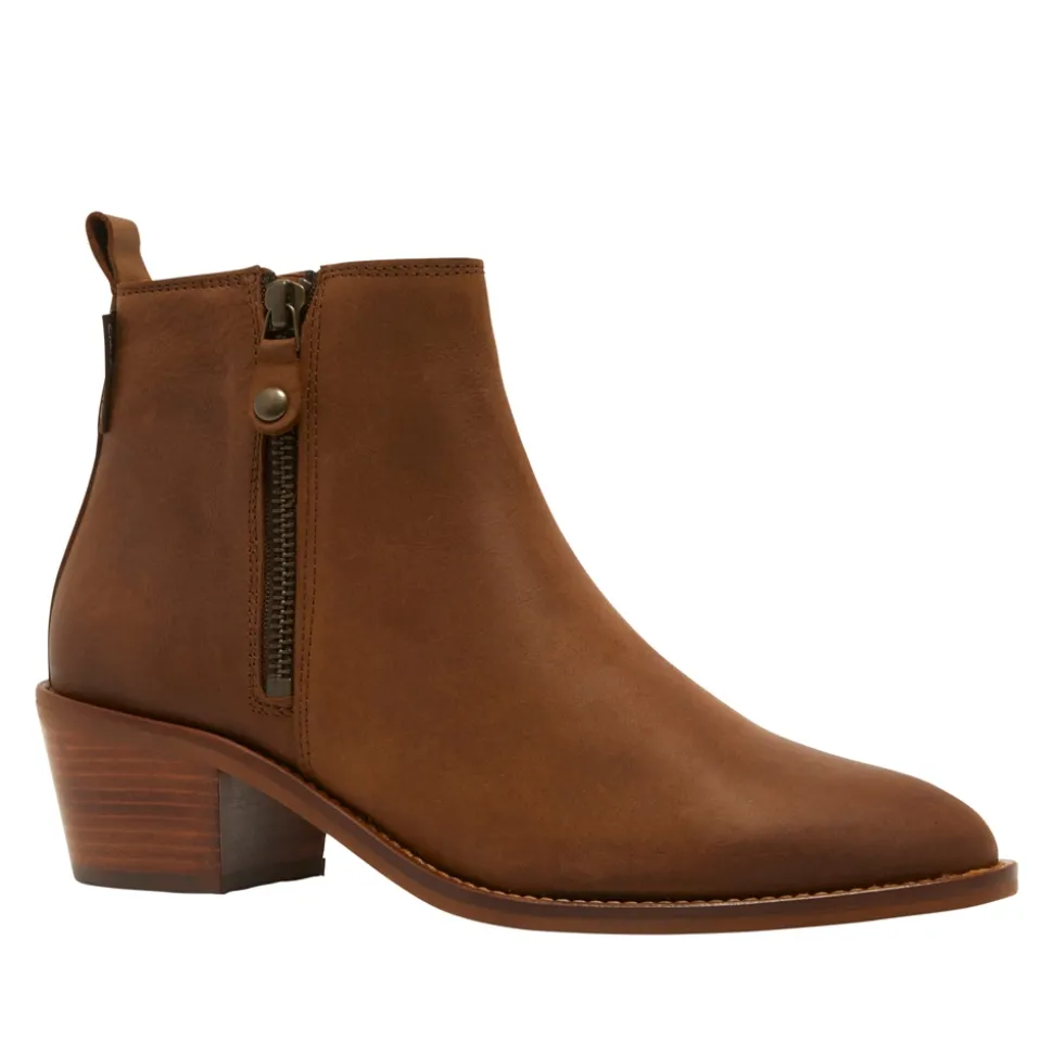 Laurelle Block Heel Suede Ankle Boots