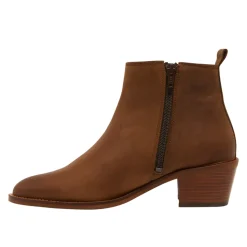 Laurelle Block Heel Suede Ankle Boots