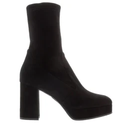 Lavora Black Platform Ankle Boots
