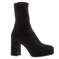 Lavora Black Platform Ankle Boots