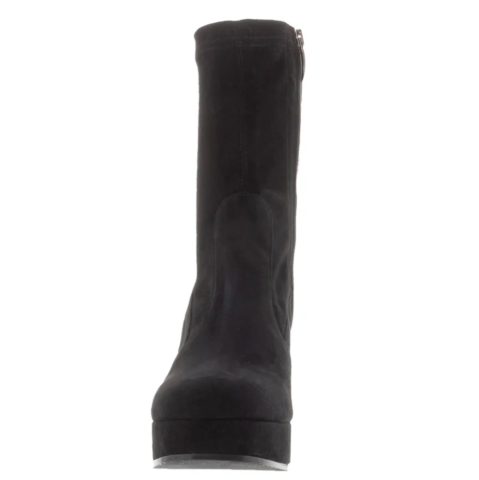 Lavora Black Platform Ankle Boots