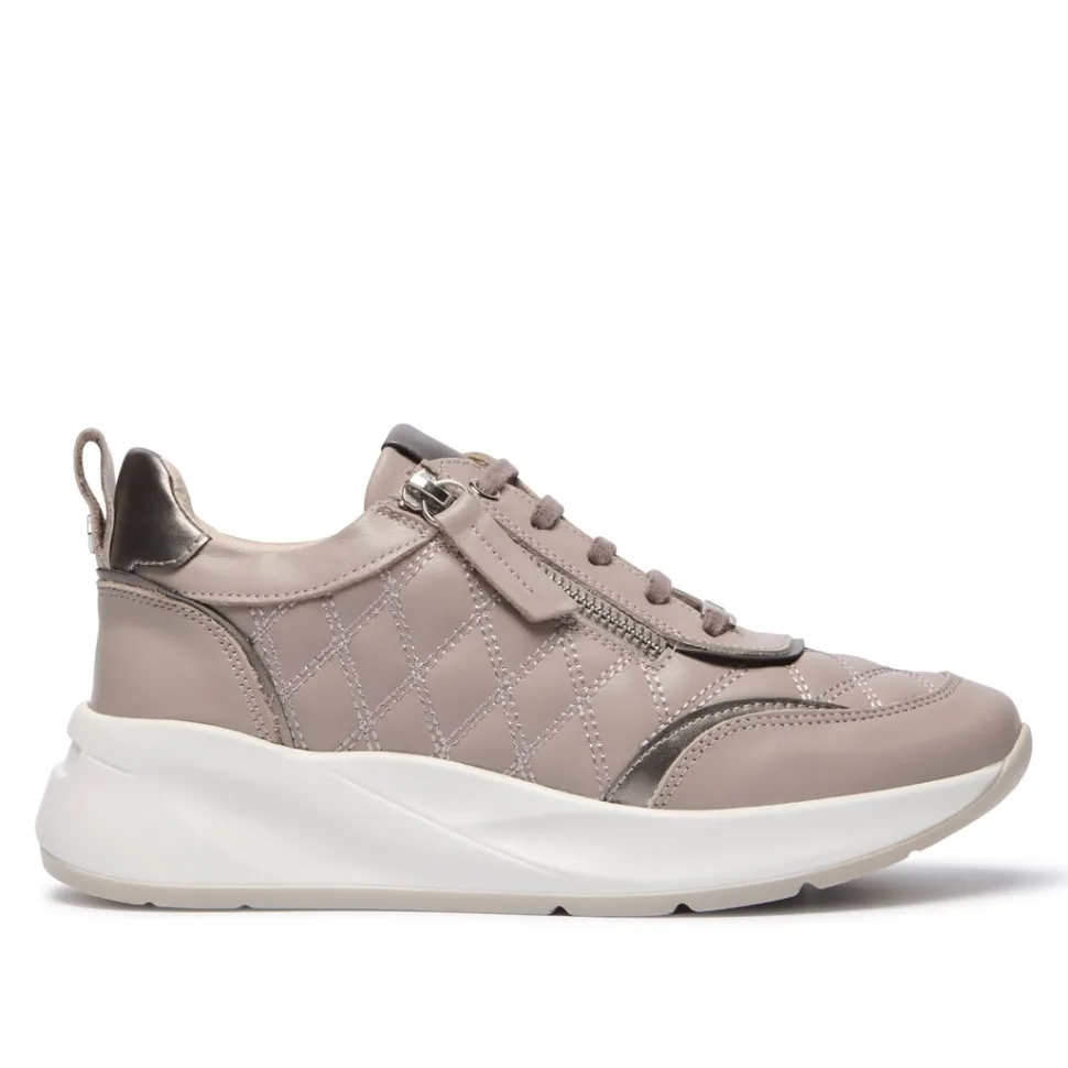 Lestina Grey Leather Leisure