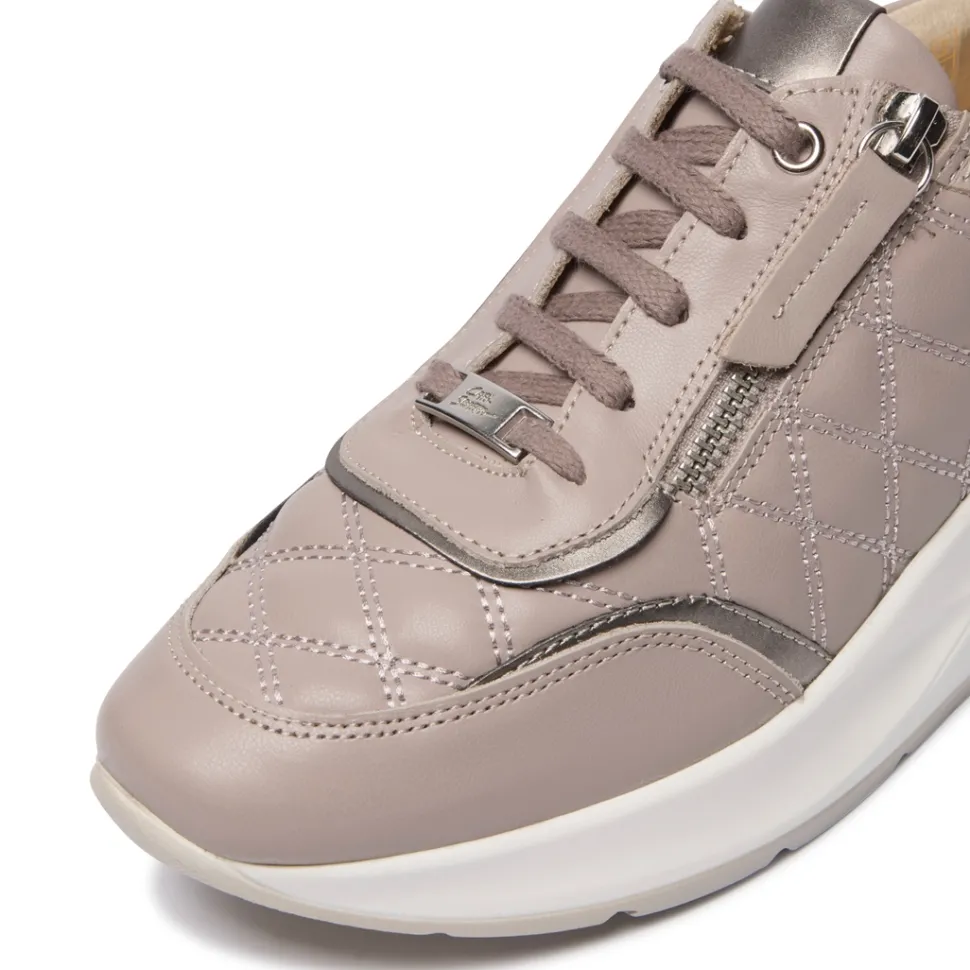 Lestina Grey Leather Leisure