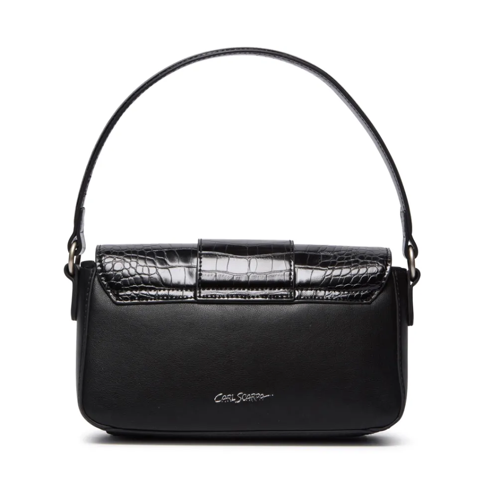 Listini Black Croc Handbag