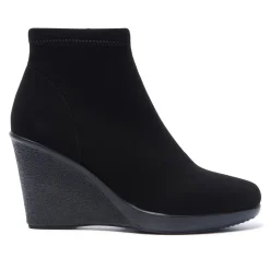Livia Black Stretch Ankle Boot
