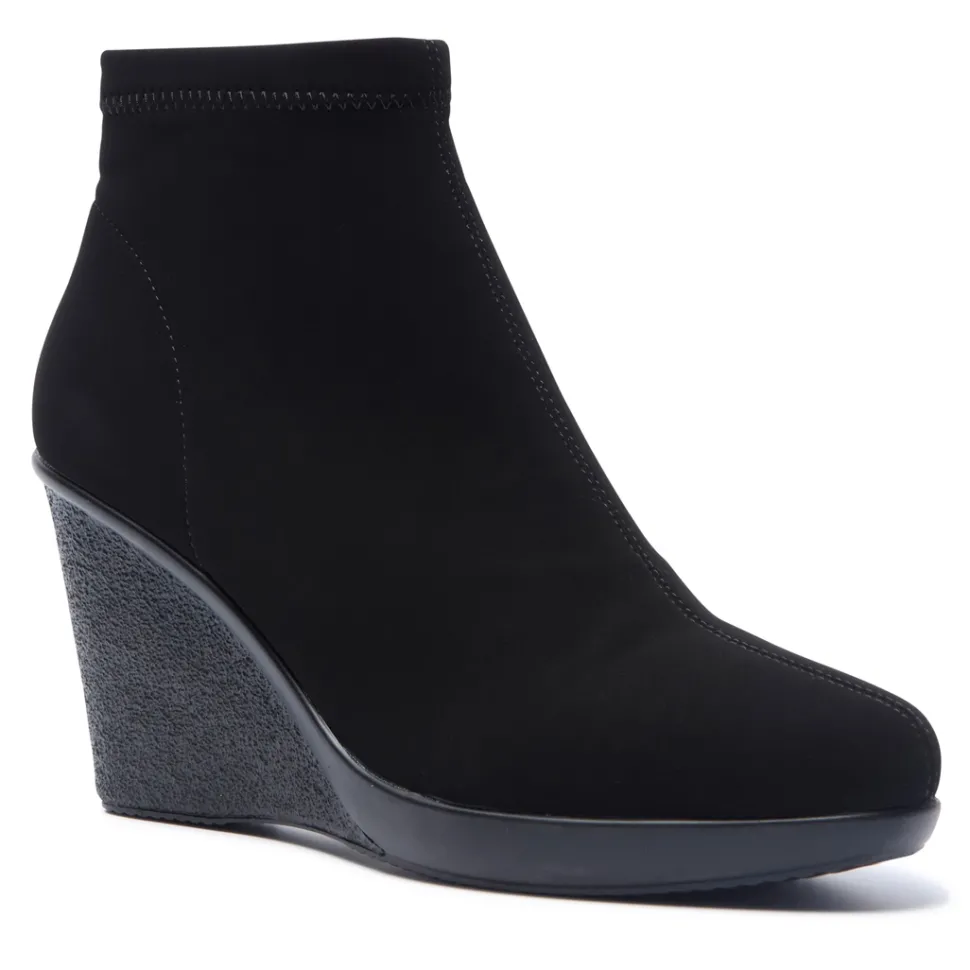 Livia Black Stretch Ankle Boot