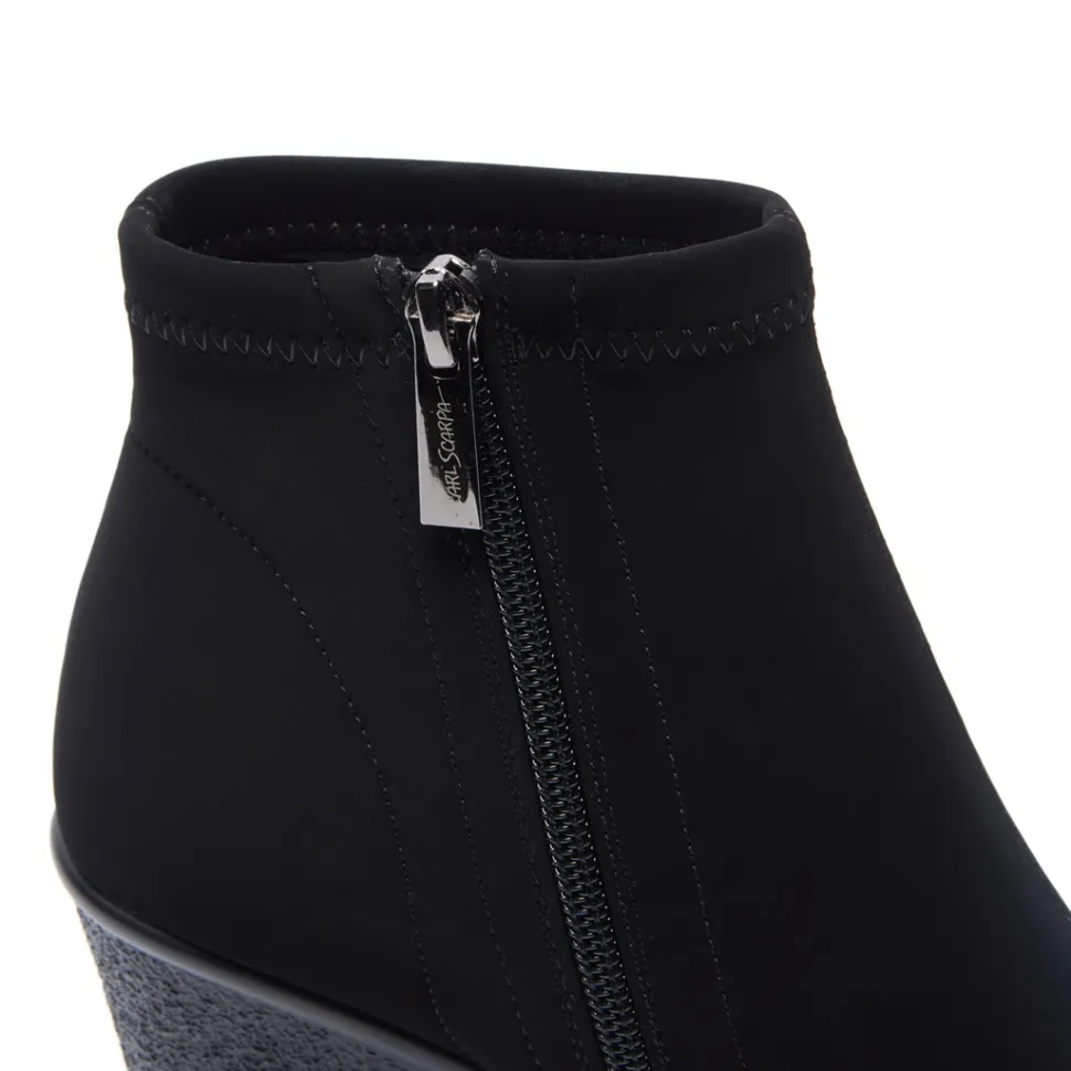 Livia Black Stretch Ankle Boot