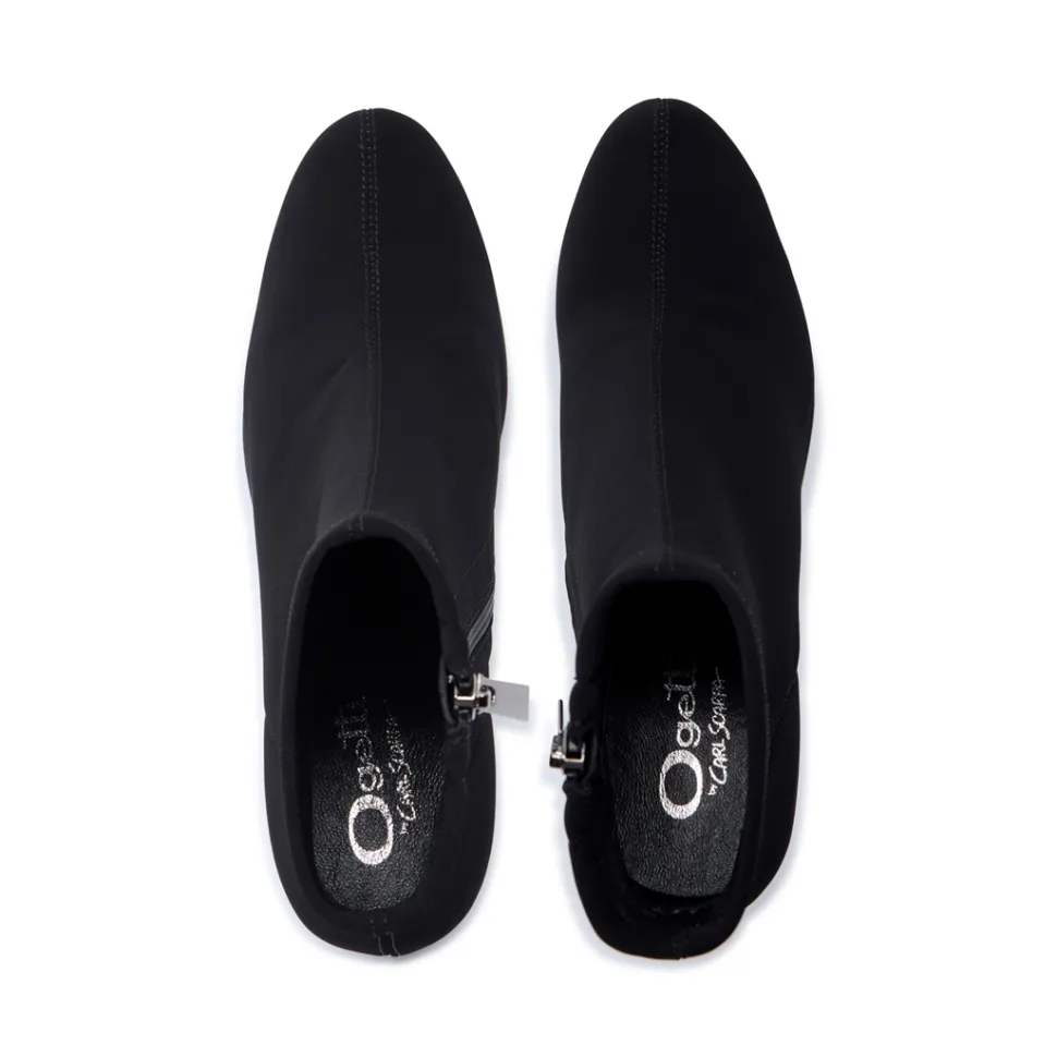 Livia Black Stretch Ankle Boot