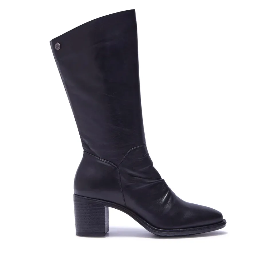 Lodeve Black Leather Ankle Boots