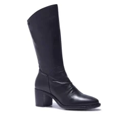 Lodeve Black Leather Ankle Boots