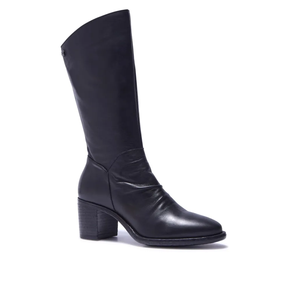 Lodeve Black Leather Ankle Boots