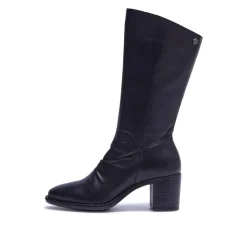 Lodeve Black Leather Ankle Boots